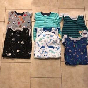 Carters 6 piece sleep &play pajama bundle